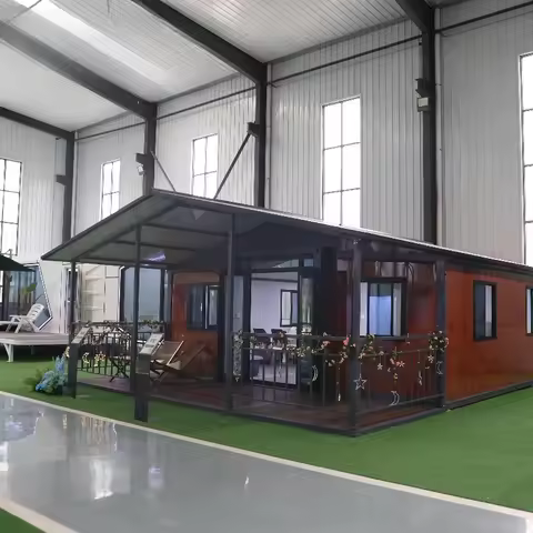 40ft Luxury House Double Wing Your Expandable Container House in South Africa,oem 20ft 40ft Expandab
