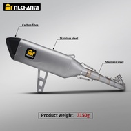 ZONTES 368G/E motorcycle exhaust system full section modification with AK muffler for ZONTES 368G 36