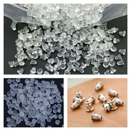 100PCS Earring Stopper/Plastic Steel Needle Earring Stopper/Penutup Subang Telinga/耳环塞子