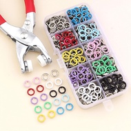 Multifunctional Button Press and Button Press Tool Set - Button Press Pliers Set with Box of 50 Conv