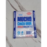 [1 PACK] MUCHO 5x12 CINCO DOSE ICE PLASTIC BAG (100PCS)