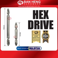 RANDOM COLOR (SILVER / BLACK) HEX DRIVE 65MM ++ (PH2) / HEX DRIVER 100MM (PH2)