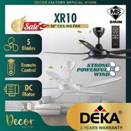 DEKA Fan DEKA XR10 56" 5 Blades 5 Speed Control AC Motor With Remote Control DEKA F5DC FANZO Ceiling