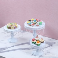 Cake Stand Wedding Dessert Table Decoration European Cake Stand Wedding Props Lace Cake Plate Dim Sum Rack Pieces Set