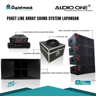 Paket Line Array Sound System Lapangan dan Subwoofer Turbo 2 x 18inch Passive Audio One Garansi | DM