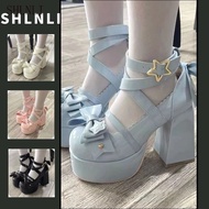 Japanese Round Headed High Heels Women's Sweet Bow Lolita High Heels