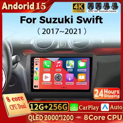 For Suzuki Swift 5 2016 - 2022 Car Radio Multimedia Video Player AI Voice CarPlay 4G Stereo Navigati