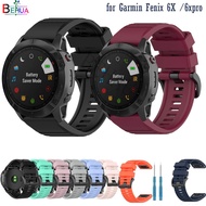 New 26mm Silicone Watch Strap For Garmin Fenix 6X 5X fenix 3 3HR quaitx3 6X PRO Sapphire Quick Relea