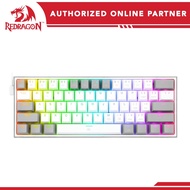 REDRAGON FIZZ RGB WIRED MECHANICAL GAMING KEYBOARD (DUST PROOF RED) (WHITE GRAY) (K617-RGB)
