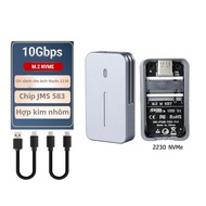 M.2 NVMe SSD Vỏ 2230/2242 Ốp Lưng Nhôm USB3.1 Gen 2 10Gbps Cho PCIe M.2 Ổ 583 Chip SSD Tương Thích V
