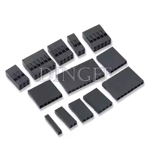 100PCS Dupont Plastic Shell 2.54mm Single /Double Row Dupont Connector 1P/2P/3P/4P/5P/6P/7P/8P/9P/10