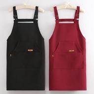 Free Shipping💎Vest Apron Kitchen Household Waterproof Milk Tea Shop Custom Printing Waist Cooking Co