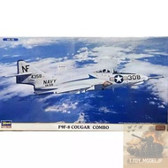 Hasegawa 1/72 F9F-8 Cougar Combo Limited Edition Fighter Aircraft Model War Assembled