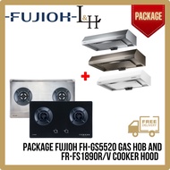 [BUNDLE] FUJIOH FH-GS5520 Gas Hob 78cm and FR-FS1890R/V Slim Cooker Hood 89cm
