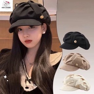 Women's Beret Hat, Youthful Korean style pleated Beret (HL1) (HATSTORE)