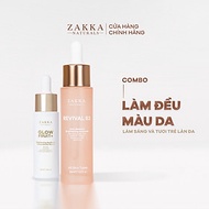 Bộ Đôi Làm Đều Màu Da Zakka Naturals [Serum B3 30ml & Glow Fruit+ 20ml]