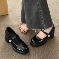 GIÀY MARRY JANE ĐẾ CAO GIÀY OXFORD DA BÓNG QUAI DÁN ĐÍNH NGỌC CỰC ĐẸP VÀ ÔM CHÂN