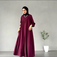 ASHANTY DRESS EXCLUSIF RAYON TWILL / JUMBOO MASUK XL - XXL