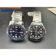 Hot 2PCS Men's Watch Set VD01D-2E Blue & 1E Black, 50M Waterproof Large Dial Luminous Calendar Busin