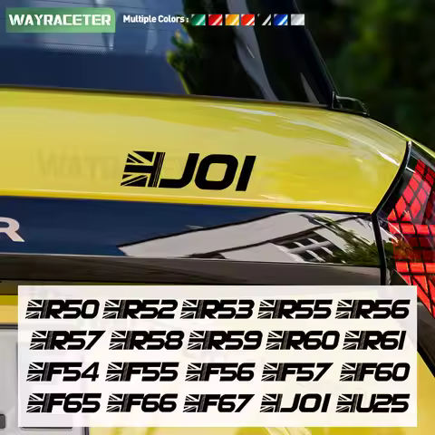 2 Pcs Union Jack Graphics Decal Car Sticker For MINI Cooper J01 U25 F66 F65 F67 R50 R53 R55 R56 R57 