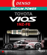 หัวเทียน DENSO IRIDIUM POWER สำหรับ Toyota Vios Gen1/2/3 เครื่อง 1.5 (1NZ-FE) ปี2002-2013 /// 1 ชุด