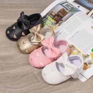 Baby Girl First Walker Shoes Soft Sole PU Leather Crib Shoes Non Slip Bow Princess Infant Toddler Ne