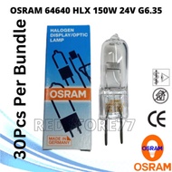 [[30pcs per order]] OSRAM 64640 HLX 24V 150W HALOGEN BULB. G6.35 HALOGEN DIAPLAY/OPTIC LAMP 100% ORI