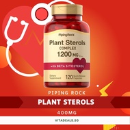 Piping Rock Plant Sterols 400mg, 120 Quick Release Capsules (B19) - Cardiovascular Health &amp; Promotes Healthy Cholesterol