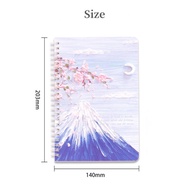 A5/A7 Cute Coil Book Spiral Notebook A5/A7 Coil Book Scenery Student School Office Stationery (1Pc)
