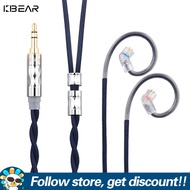 KBEAR สายหูฟังอัปเกรด ST5 2.5/3.5/4.4Mm การออกแบบโครงสร้าง Litz 4N เงินบริสุทธิ์ + 4N OFC ลวดหนาผสมส