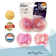 Philips Avent Ultra Air Pacifier / Soother for 6-18 mos Unicorn Angel ( 2pcs/pack ) w/ Carrying Case