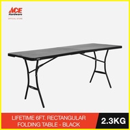 ✿ ◆ ☢ Lifetime 6ft. Rectangular Folding Table - Black