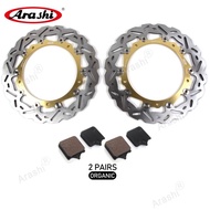 ARASHI S 1000 RR 2010-2013 Front Brake Discs Pads For BMW CNC Brake Disks Rotor Pad S1000RR 2010 201