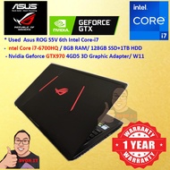 *Used / Second Hand / Budget Asus ROG R5V 6th Core i7 / 8gb / 128gb ssd 1TB hdd/ Nvidia Geforce GTX9