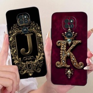 For Motorola Moto G9 Play Case Luxury Crown Letters Cover Soft TPU Protective Shell For Motorola G9 
