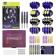 Target Darts Luke Littler Brass Dart Set with Fixed Steel Tip Points, 22G | Pro Grip Shafts & No.2 P
