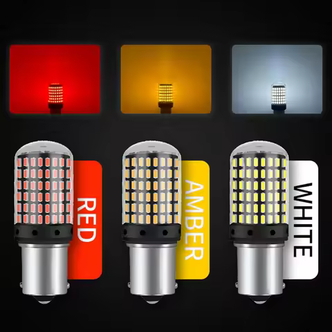 2pcs 144smd LED Bulbs CanBus Lamp Reverse Turn Signal Light 1156 BA15S P21W BAU15S PY21W 7440 W21W P