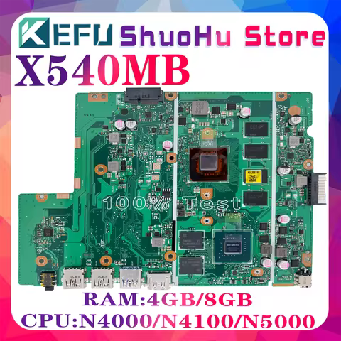 KEFU X540MB Mainboard For ASUS X540M A540M X540MB X540MA Laptop Motherboard 8GB 4GB-RAM With-N5000/N