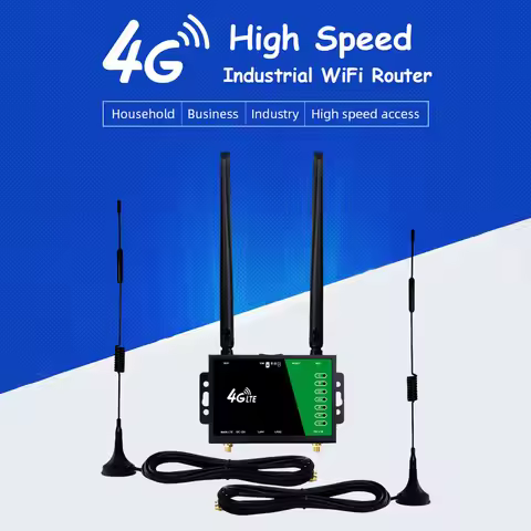 4G LTE CPE Router with SIM Card Slot WiFi Router 150Mbps Wireless Router Firewall Protection 4 Anten