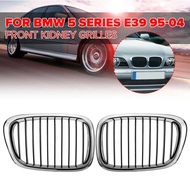Chrome Car Front Bumper Racing Grille For BMW E39 M5 5 Series 525i 528i 530i 1997-2004 1Pair Kidney 
