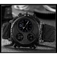 SANDA Fashion Waterproof Dual Display Multifunctional Men's Watch 3002-2