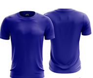 Royale Blue Plain Microfiber Jersey T-Shirt | Jersi T-shirt Microfiber Kosong Biru (UNISEX) + 1 OWN DESIGN