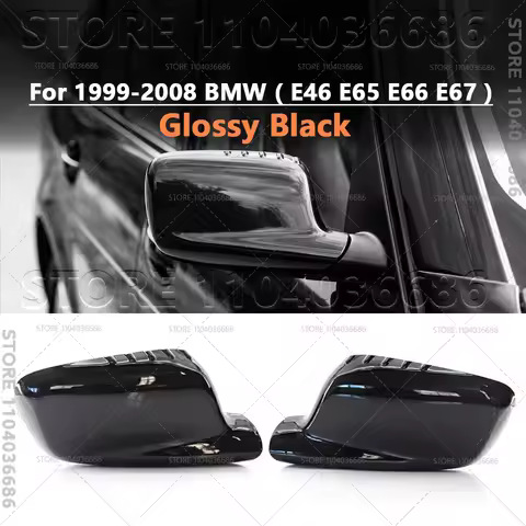 For 1999-2008 BMW E65 E66 E67 E46 Coupe E46 Cabrio 1Pair Car Rearview Mirror Covers Trim Caps 511670