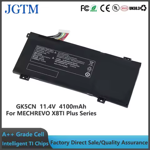 JGTM GK5CN-00-13-3S1P-0 Lithium Ion Laptop Battery 11.4V 4100MAH Batteries for MECHREVO X8TI Plus X8