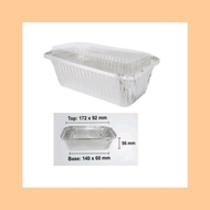 [Ready Stock] TECH99 Crystal Wrap 5 Pcs Rectangle Aluminium Foil Tray with Lid 4571-P