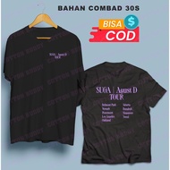 KPOP T-SHIRT SUGA AGUST D TOUR CITY NAME ALBUM SUGA D-DAY AGUST D MIN YOONGI