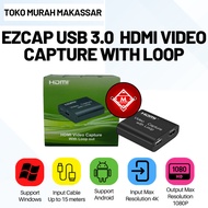 HDMI Video Capture Card with Loop USB 3.0 (alt. Elgato HD60s Ezcap) /CON22-USB