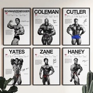Mr. Olympia Bodybuilding Legend Poster, Art Print, Bodybuilding Canvas Painting, Modern Motivational