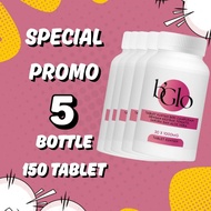 5 Bottles of B'Glo Chewable Tablets Brighten Skin – Remove Acne, Scars, Freckles | Glowing Skin Supp