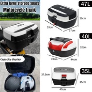 GSB Motorcycle Trunk Universal Extra Large 47L40L35L Electric Vehicle Trunk Scooter Waterproof and S